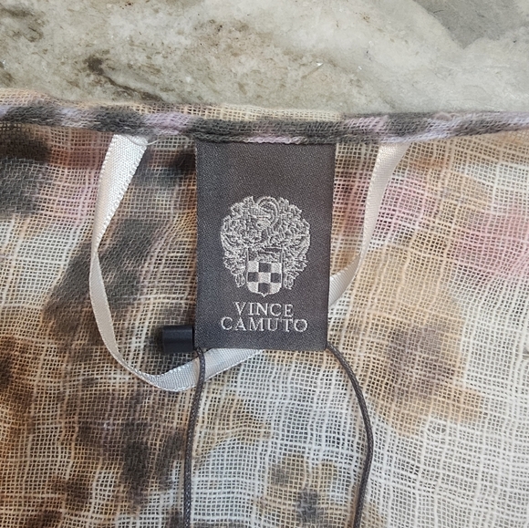 NWT Vince Camuto Animal Print Kimono Cardigan One Size Neutral Lightweight Wrap - Picture 6 of 9